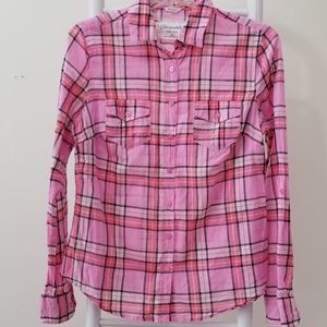 Aeropostale Pink, Plaid Shirt